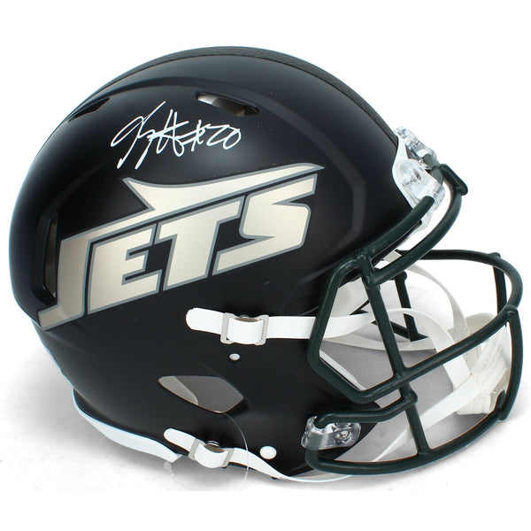Breece Hall Autographed Jets Black Rivalries Speed Authentic Helmet Beckett