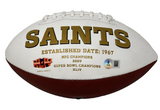 Rashid Shaheed Autographed Saints White Panel Football Beckett Witnessed