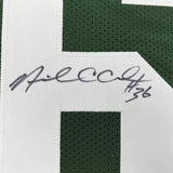 FRAMED Autographed/Signed NICK COLLINS 33x42 Green Bay Green Jersey PSA/DNA COA