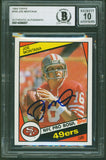 49ers Joe Montana Authentic Signed 1984 Topps #358 Card Auto 10! BAS Slabbed