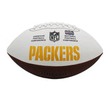 Dorsey Levens Signed Green Bay Packers Embroidered White Football