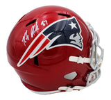 Rob Gronkowski Signed New England Patriots Speed Full Size Flash NFL Helmet