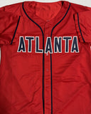 OZZIE ALBIES Signed Custom Replica Atlanta Braves MLB Red Jersey AUTO - JSA