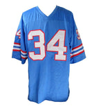 Earl Campbell HOF Autographed Oilers Custom Football Jersey Beckett 204294
