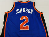 Larry Johnson Signed New York Knicks Jersey (JSA COA) 1991 #1 Overall Draft Pick