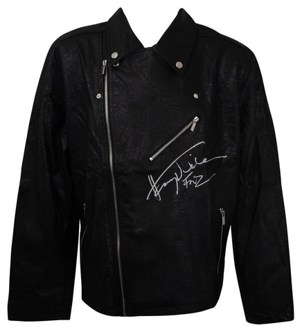 Henry Winkler Signed Spirit Black Biker Costume Jacket w/Fonz - (SCHWARTZ COA)