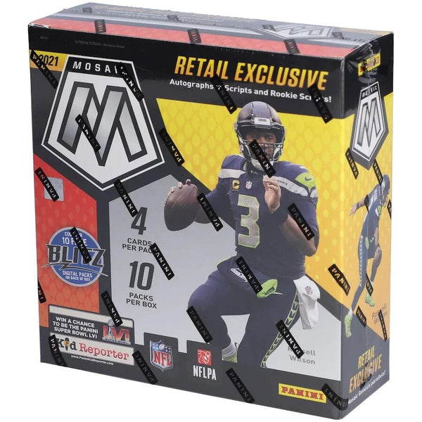 2021 Panini Mosaic Football Fanatics 10-Pack Mega Box (Camo Red Parallels)