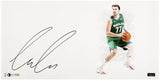 Luka Doncic Autographed Mavericks "Whiteout" 14" x 28" Photo LE 177 Panini