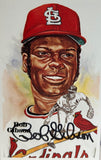 Bob Gibson Autographed Perez-Steele 6th Series Post Card No.175 - JSA COA