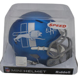 Calvin Johnson Autographed/Signed Detroit Lions Alt 23 Mini Helmet Beckett 47639