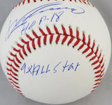 Vladimir Guerrero Autographed Rawlings OML Baseball w/ 3 Insc - JSA W Auth