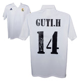 Guti Hernandez Signed Real Madrid Home Soccer Jersey #14 with Beckett Witness