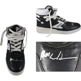 Hakeem Olajuwon Signed Houston Rockets Etonic Black Sz 12 R Shoe Beckett 49263