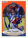 David Treadwell Signed 1990 Fleer #32 Trading Card Beckett 44826