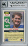 Jeff George Signed 1990 Score Supplemental #78T Rookie Card Beckett Slab 37486