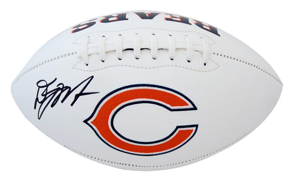 D.J. (DJ) Moore Signed Chicago Bears Jarden White Panel Logo Football - (SS COA)