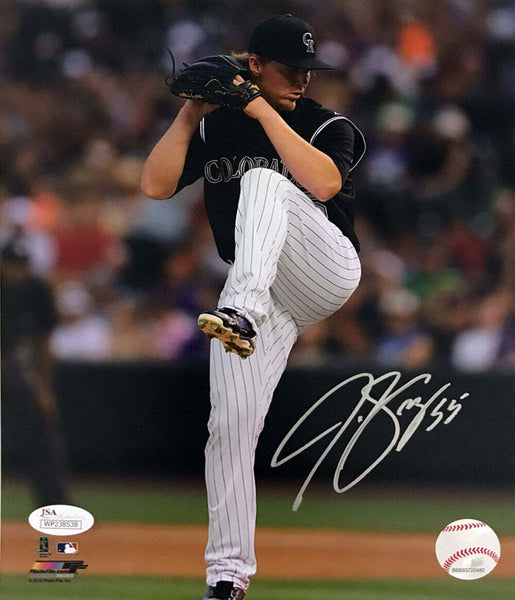 Jon Gray Colorado Rockies Autographed 8x10 Photo JSA COA