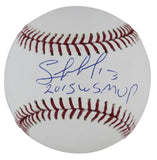 Royals Salvador Perez "2015 WS MVP" Authentic Signed Oml Baseball BAS Witnessed