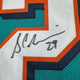 Autographed/Signed Sam Madison Miami Teal Football Jersey JSA COA