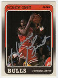 Horace Grant Signed Bulls 1988 Fleer Rookie Card #16 - (In Silver) - (SS COA)