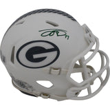 Jayden Reed Autographed Green Bay Packers 24 Salute Mini Helmet Beckett 48857