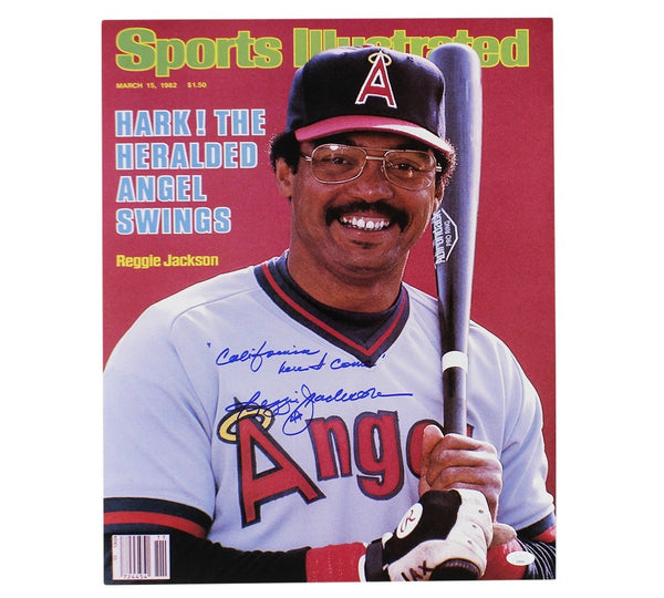 Reggie Jackson Signed California Angels Unframed 16x20 Sports Illustrated Cover