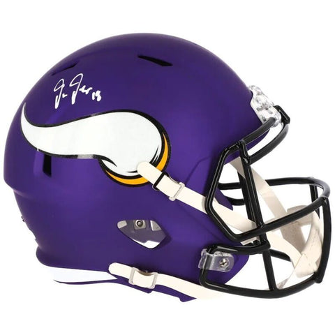 Justin Jefferson Autographed Minnesota Vikings Full Size Speed Helmet Fanatics