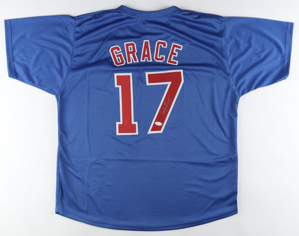 Mark Grace Signed Chicago Cubs T-Shirt (JSA) 16xGold Glover / 3xAll Star