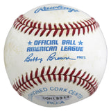 Yankees Mickey Mantle "No. 7" Authentic Signed Brown Oal Baseball UDA #UDM19344