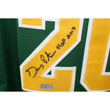 Gary Payton Autographed/Signed Pro Style Green Jersey HOF TRI 43517