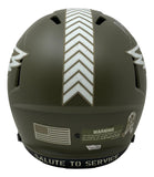 Devonta Smith Signed Eagles FS Salute To Service Speed Replica Helmet Fanatics
