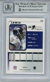 Ray Lewis Autographed 2001 Score #15 Trading Card Beckett 10 Slab 35226