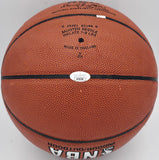 Paul Arizin Autographed NBA Leather Basketball Philadelphia Warriors JSA AV29196
