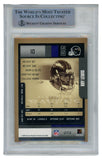 Ray Lewis Autographed/Signed 04 Playoff Contenders #10 Card Slab Beckett 52698