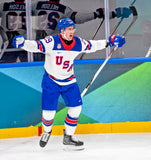 Brock Nelson Signed Team USA Jersey (Beckett) 2026 Gold Medal / Avalanche Center