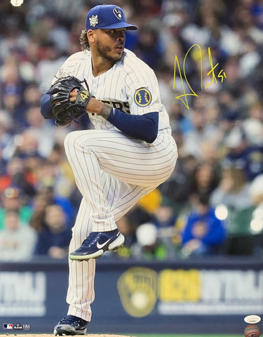 Brewers All Star Pitcher FREDDY PERALTA Signed 16x20 Photo #9 AUTO -- JSA