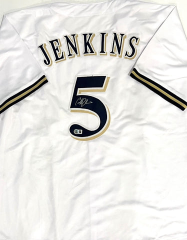 Brewers All Star GEOFF JENKINS Signed Custom Replica White Jersey AUTO - BAS
