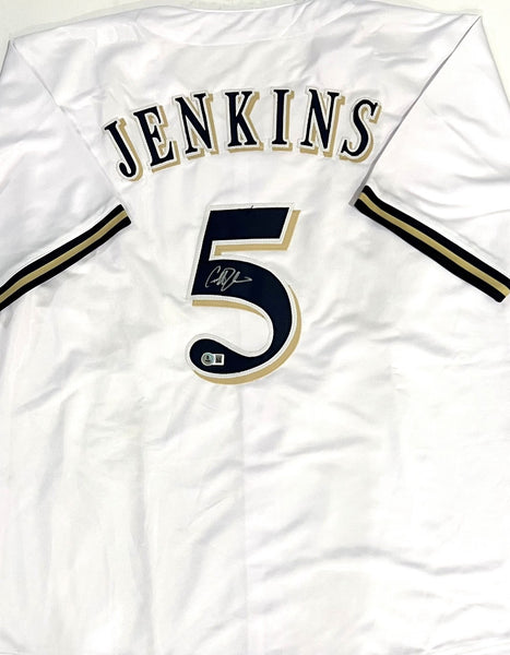 Brewers All Star GEOFF JENKINS Signed Custom Replica White Jersey AUTO - BAS