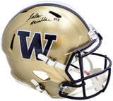 JALEN MCMILLAN AUTOGRAPHED WASHINGTON GOLD FULL SIZE HELMET MCS HOLO 222063