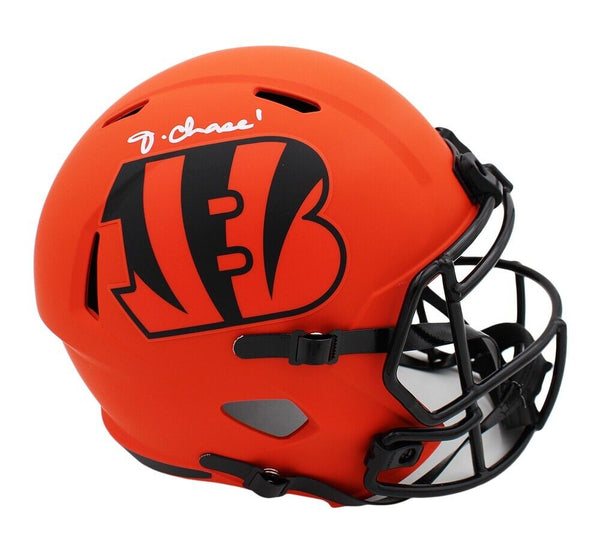 Ja'Marr Chase Signed Cincinnati Bengals Speed Full Size Rave NFL Helmet