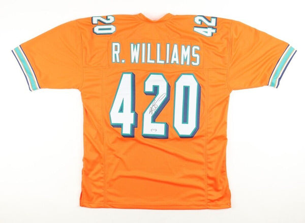 Ricky Williams Signed Miami Dolphins 420 Jersey (PSA COA) 2002 Pro Bowl R.B