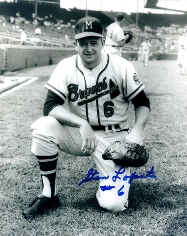 Milwaukee Braves STAN LOPATA Signed 8x10 Photo #1 AUTO