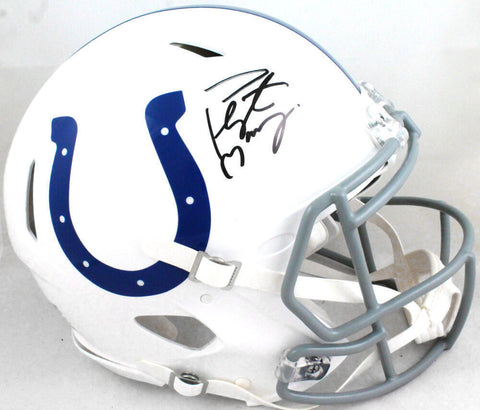 Peyton Manning Autographed Colts 04-19 Speed Authentic F/S Helmet-Fanatics *Blk