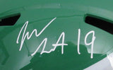 Josh Sweat Signed Kelly-Green Full Size Replica Helmet Eagles Beckett 195550