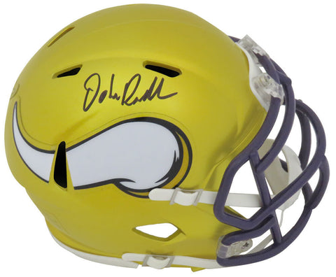 John Randle Signed Minnesota Vikings FLASH Riddell Speed Mini Helmet - (SS COA)