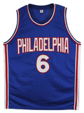 Julius "Dr. J" Erving Authentic Signed Blue Pro Style Jersey JSA Witness