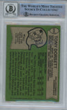 Tony Dorsett Autographed 1978 Topps #315 Rookie Card ROY BAS 10 Slab 38608