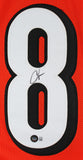 Chad Johnson Authentic Signed Orange Pro Style Jersey BAS Witnessed