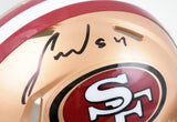 Fred Warner Autographed San Francisco 49ers Speed Mini Helmet - Beckett W Holo