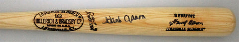 Braves HANK AARON Signed Louisville Slugger Game Model Bat AUTO #2 HOF '82 - JSA